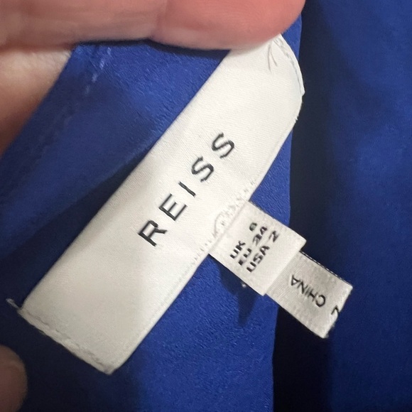 REISS Ennie Cocktail Dress - size 2 - ocean blue - Picture 6 of 9